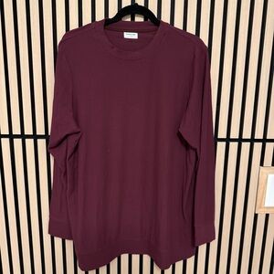 Tommy John Women's Long Sleeve Tee - Burgundy